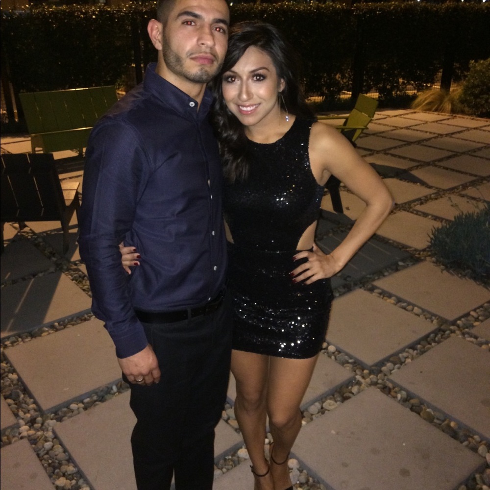 Sequence open back dress